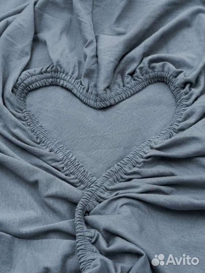 Простынь на резинке 180*200 трикотажная