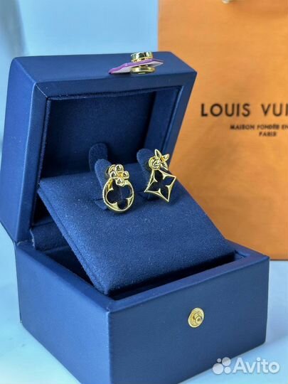 Серьги louis vuitton