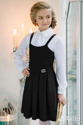 Сарафан для школы размер 128 марка Дувалли