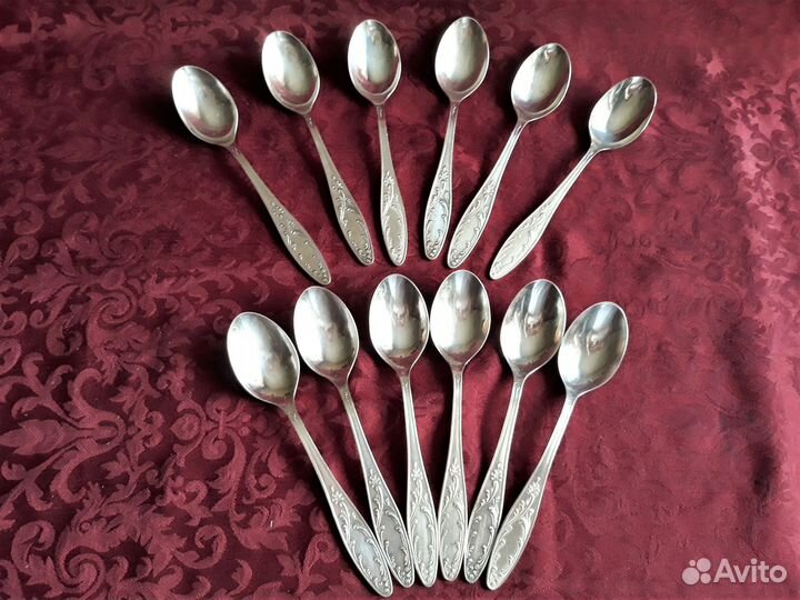 Ложки чайные и кофейные мельхиор советские