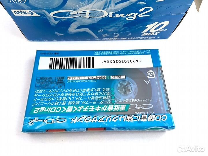 Аудиокассета кассета TDK CDing 2 54 - 1998 г