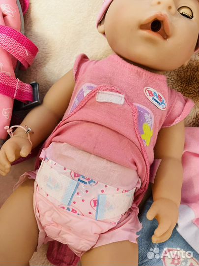 Кукла baby born переноска бэби борн
