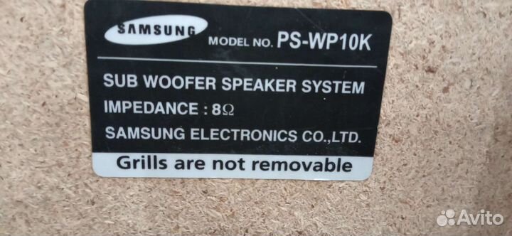 Сабвуфер с колонками samsung