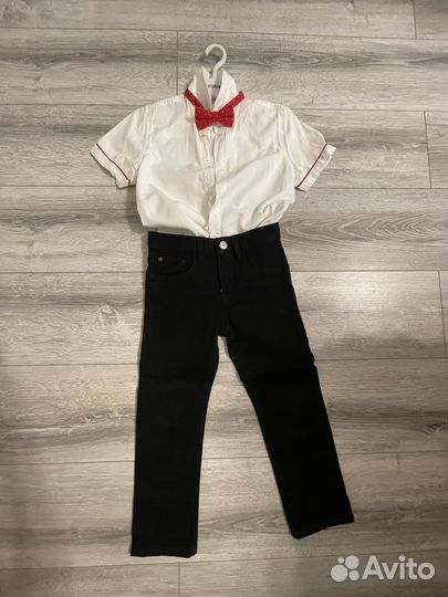 Рубашка джинсы костюм H&M для мальчика