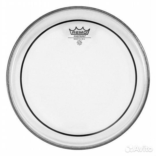 Remo PS-1322-00 Bass, Pinstripe Clear 22'' пластик