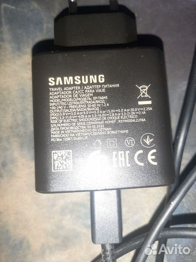 Зарядка samsung super fast charger 45w