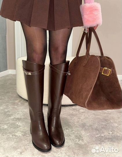 Сапоги Hermes премиум натуральные