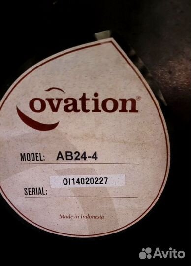 Электроакустическая гитара ovation balladeer ad24