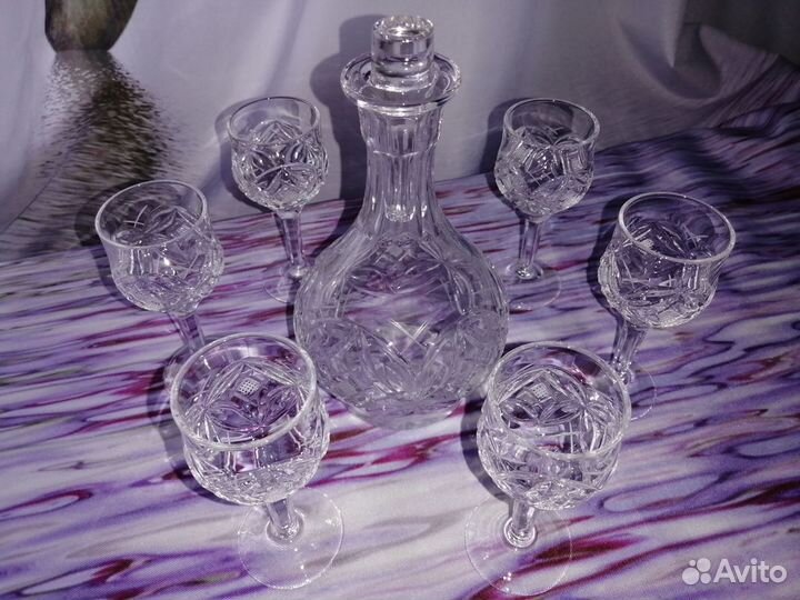 Графин + 6 рюмок СССР