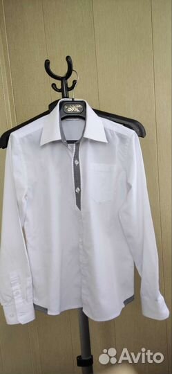 Рубашка школьная для мальчика рост 128-164