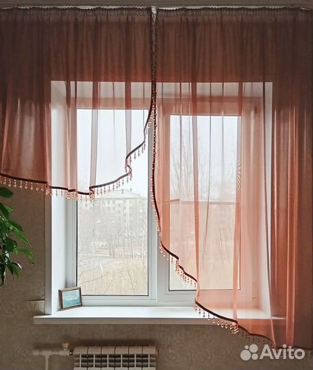 Штора для кухни новая