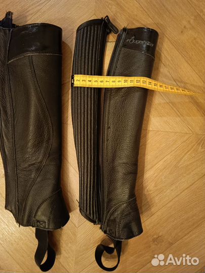 Краги кожаные детские для конного спорта