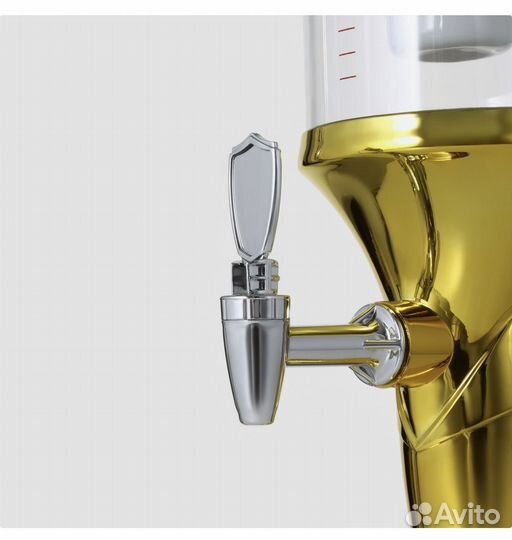 Башня пивная Gold, 3 л, колба с подсветкой, цвет з