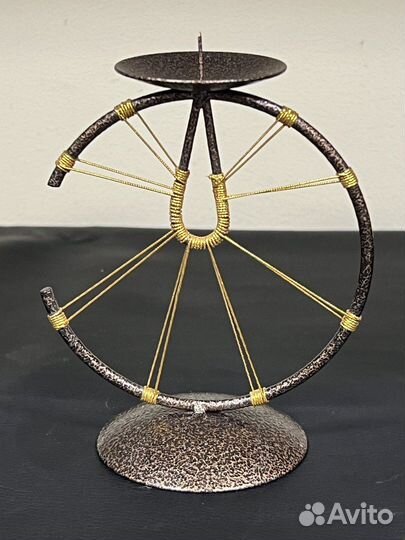 Подсвечник солнце золотые лучи 13,5 см