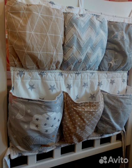 Кармашки на кроватку детскую