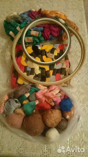 Нитки, мулине, пряжа