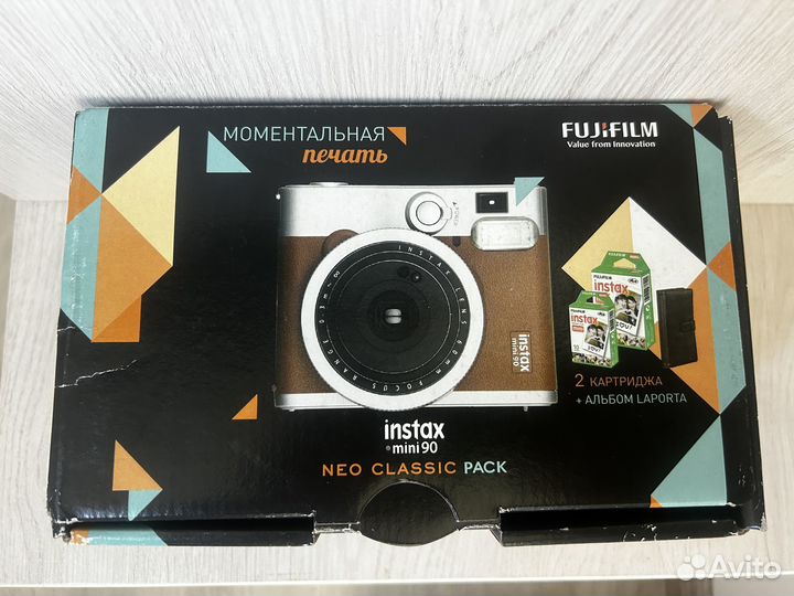Instax mini 90 Фотоаппарат + 2 коробки катриджей