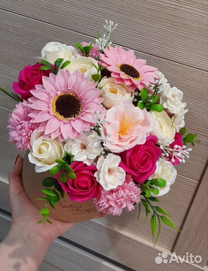 Букет цветов из мыла