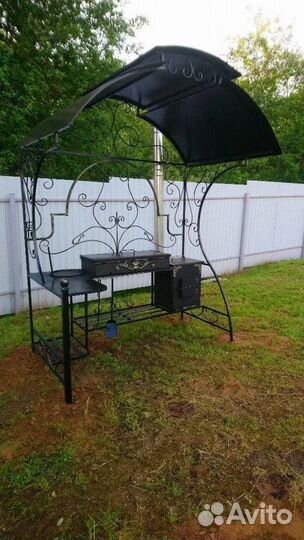 Беседка с мангалом