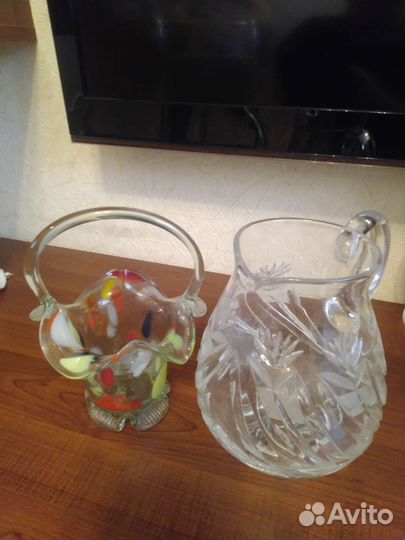 Кувшин хрустальный Чехия