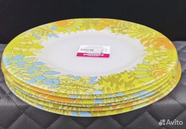 Набор стеклянных тарелок 6 шт