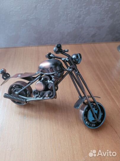 Мотоцикл металлический сувенир