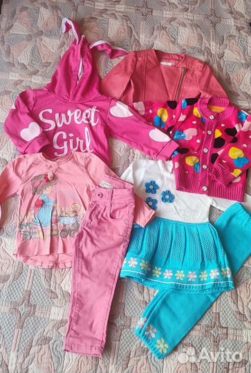 Вещи пакетом для девочки 1-2 года