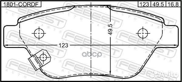 Колодки тормозные / opel corsa D 2006-2014 / ко