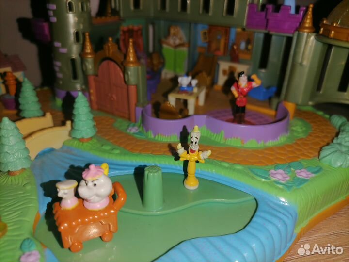 Винтажный замок с фигурками Polly pocket 1997