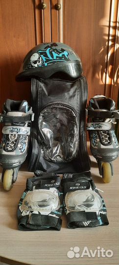 Роликовые коньки раздвижные для мальчика р. 26-29