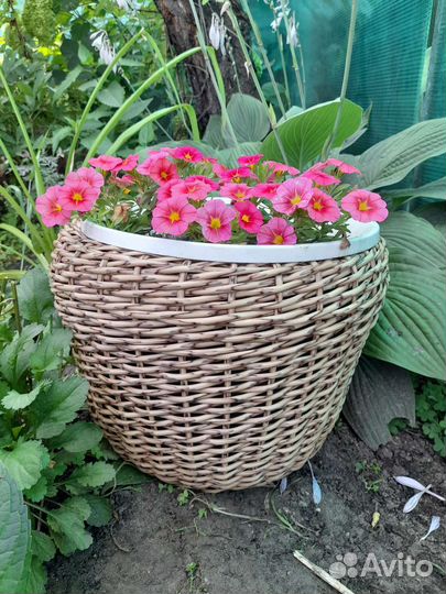 Кашпо. Ротанг для сада