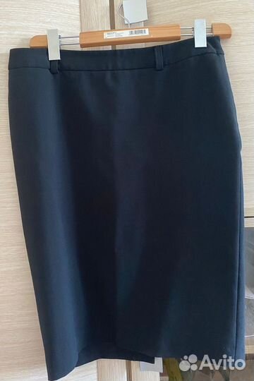 Юбка прямая чёрная 44 размер