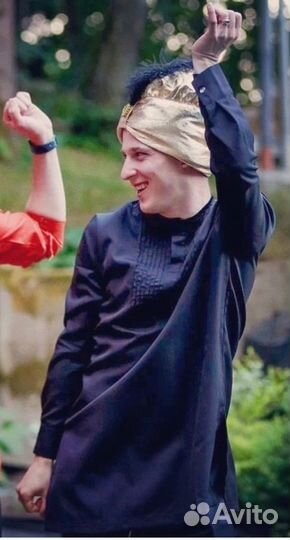 Индийский костюм (карнавал) курта, штаны, тюрбан