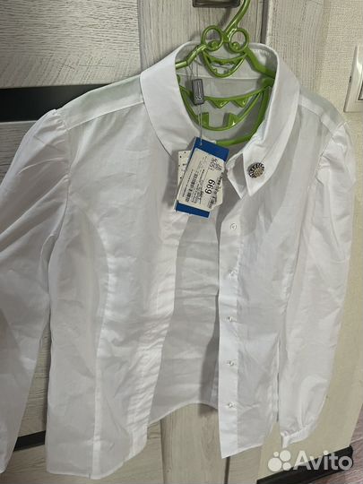 Блузка белая школьная