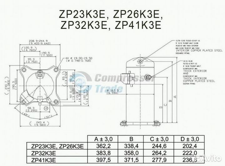 Компрессор Copeland ZP32K3E-TFD-528