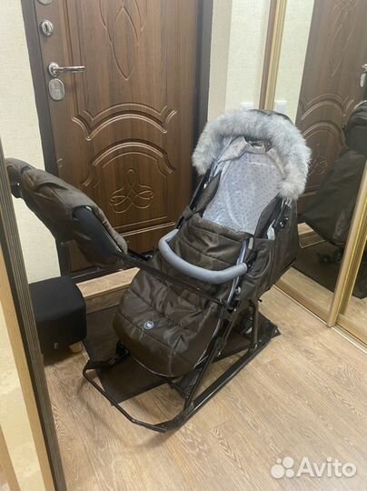 Санки коляска nika