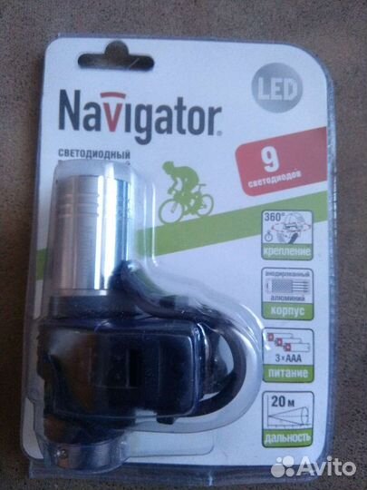 Вело фонарь новый