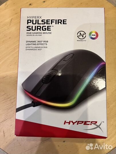 Мышь HyperX Pulsefire Surge черный оптическая (160