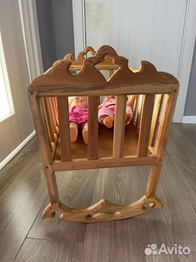 Кровать качалка для кукол