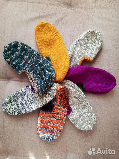 Тапочки вязаные