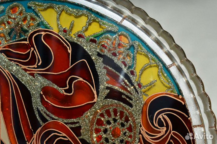 Витражная картина на стекле