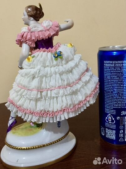 Фанни Эльслер. Кружевной фарфор. Volkstedt