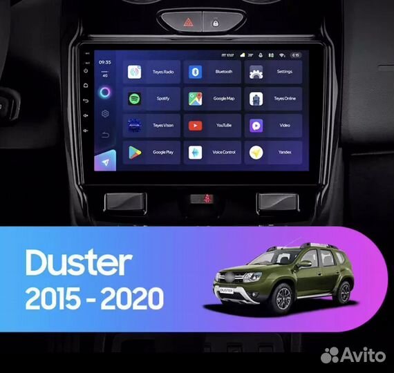 Штатная магнитола Renault Duster 2015-2020 1-16