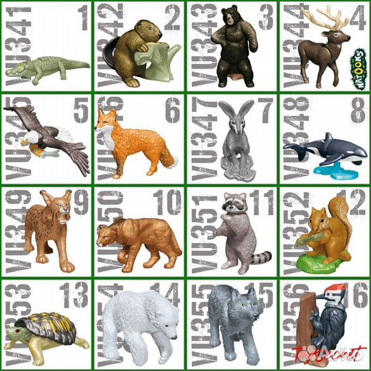 Киндер сюрприз natoons 2021 животные