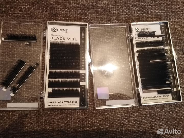 Ресницы и пинцеты для наращивания