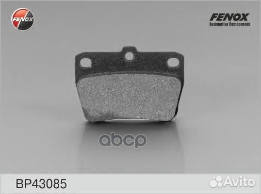 Колодки тормозные задние fenox BP43085 BP43085