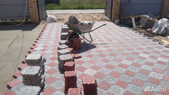 Укладка тротуарной плитки