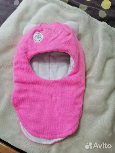 Шапка шлем для девочки