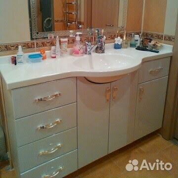 Столешницы с раковиной для ванных комнат