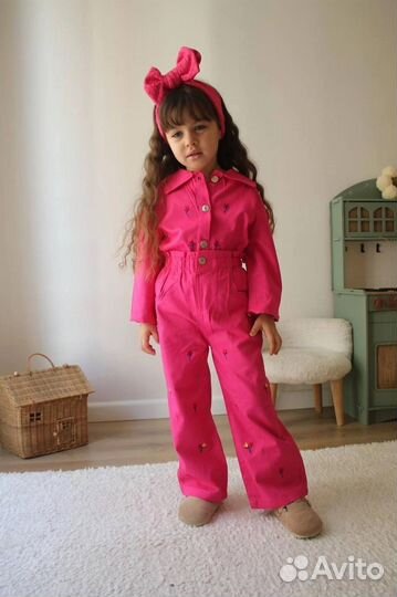 Джинсовый костюм для девочки